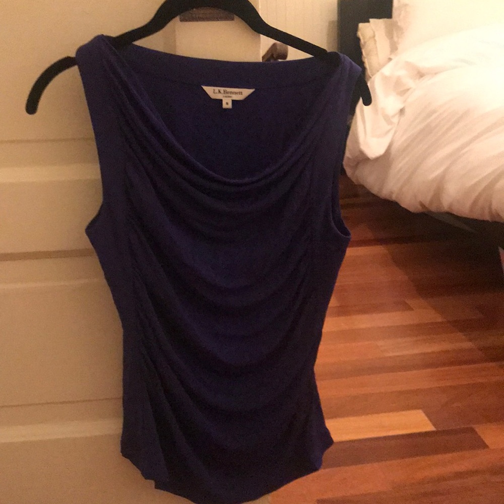LK Bennett blue top size S